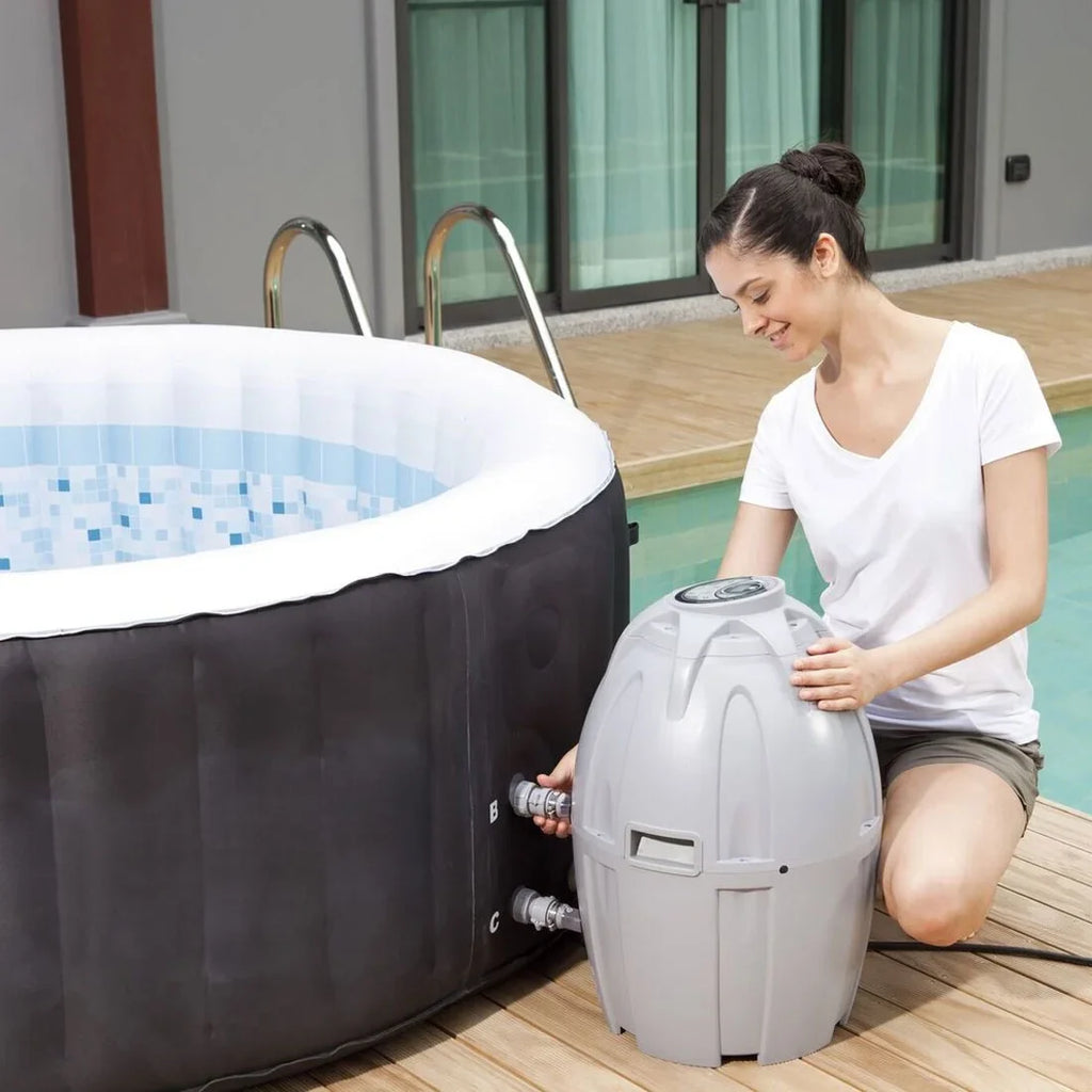 Hot Person Spa exterior Tub SaluSpa Coleman Inflatable 4 Portable 13804-BW