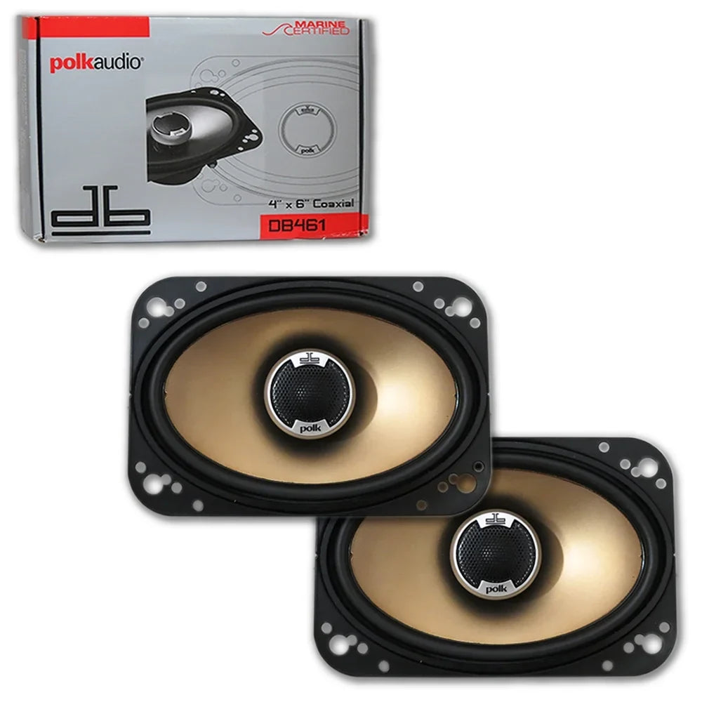 Car Speakers DB461 Audio 2-way 6-inch Audio Loud x Polk 4