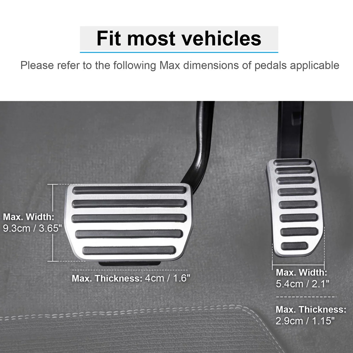 Drivers and People Cars Brake Short Gas Black DriFeez Pedal Length for Adjustable Extenders and Angle, Driving