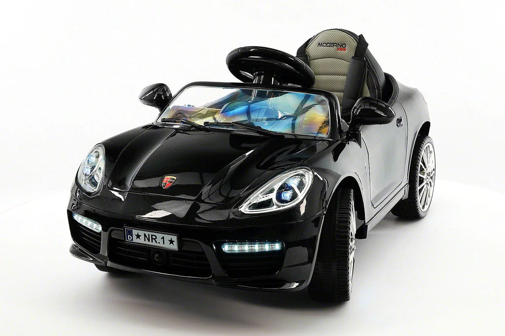 12V Ride-On R/C with Remote Kiddie Car | Metallic Electric Parental Roadster Kids Black